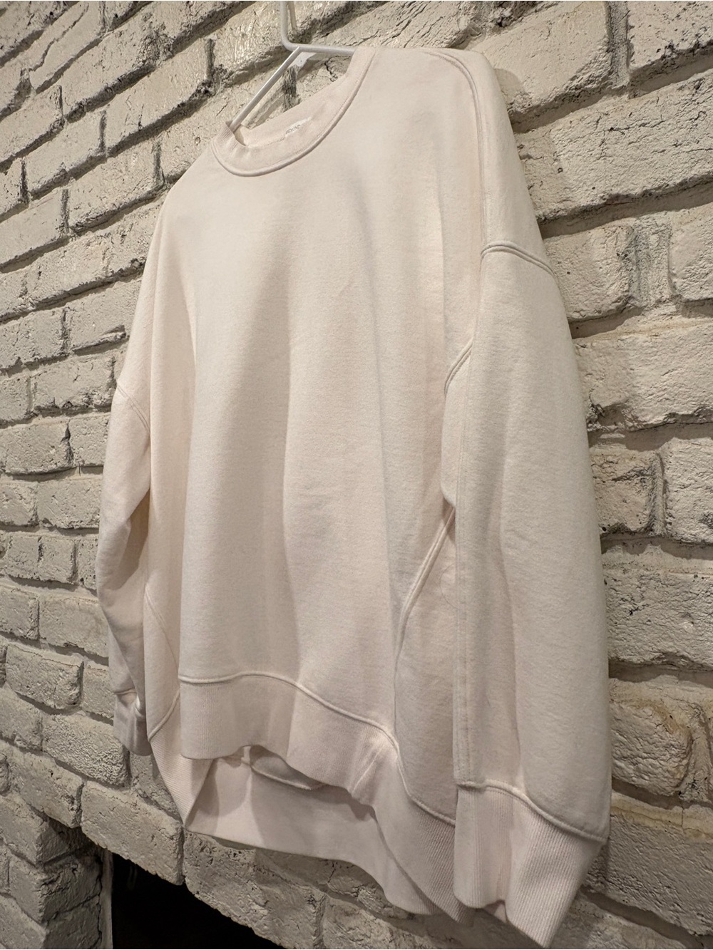 Beyond Yoga, Women's oversized, size S, light cream, crewneck sweatshirt - Picture 2 of 9